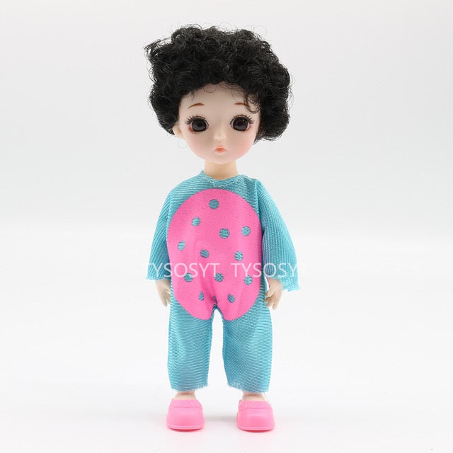 1/12 13 Moveable Jointed 16cm Dolls Toys Lovely Baby Doll Nude Women Body Fashion Dolls Toy For Girls Gift Dress Up Normal Skin