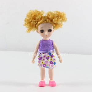 1/12 13 Moveable Jointed 16cm Dolls Toys Lovely Baby Doll Nude Women Body Fashion Dolls Toy For Girls Gift Dress Up Normal Skin