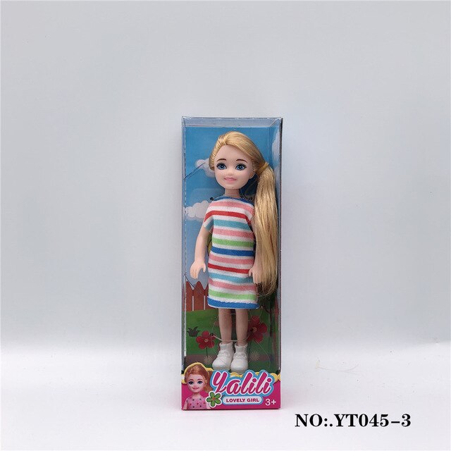 2020 Newest 5 "Cute Kelly Barbies Doll With Gift Box Packaging Plastic Children Toy Accessories Girls Gifts Play House