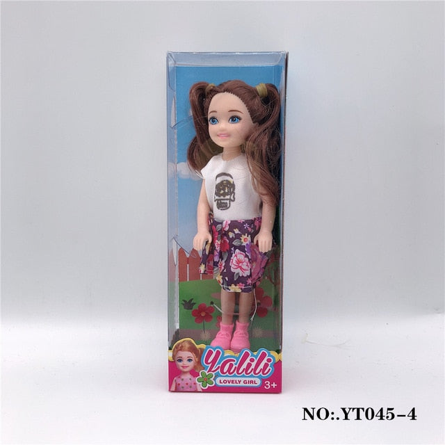 2020 Newest 5 "Cute Kelly Barbies Doll With Gift Box Packaging Plastic Children Toy Accessories Girls Gifts Play House