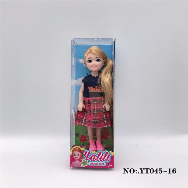 2020 Newest 5 "Cute Kelly Barbies Doll With Gift Box Packaging Plastic Children Toy Accessories Girls Gifts Play House