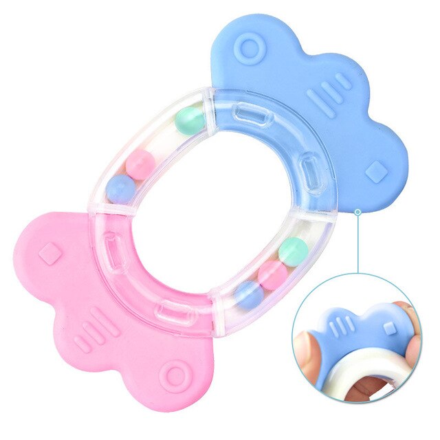 Baby Rattle Trumpet Can Be Boiled Teeth Rubber Molar Toy 0-3 Years Old Boy Girl baby Hand Toy Safety Non-Toxic Supplies