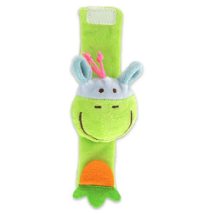 Baby Infant Animal Rattles Toys Soft Plush Animal Hand Wrist Strap Rattles Educational Toy Boys Girls Baby Toys 0-12 Months Gift